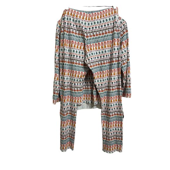 ROLLER‎ RABBIT Bands Weave Pajamas thanksgiving set size Large - Picture 7 of 8